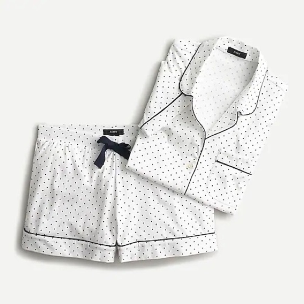 🆕️ J Crew Dreamy pajama short set in sweet spots Size S